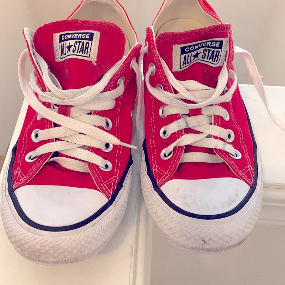 Converse, worn.